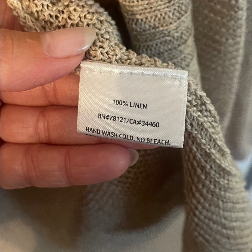 Eileen Fisher 100% Linen Women's‎ Cardigan No Size Tag - Picture 2 of 4